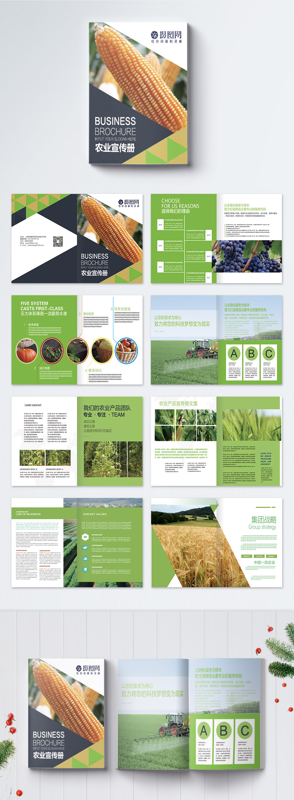 Folleto De Productos Agrícolas Descarga Plantilla de diseño PSD