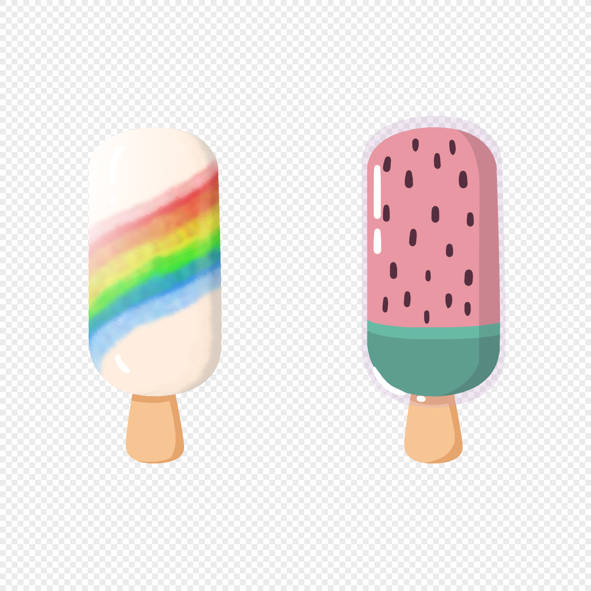 Paleta De Sand A Helado De Verano Arco Iris Png Im Genes Gratis Lovepik