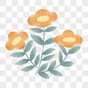 Dibujos Animados Dibujados A Mano Primavera Hermosas Flores Flor Png