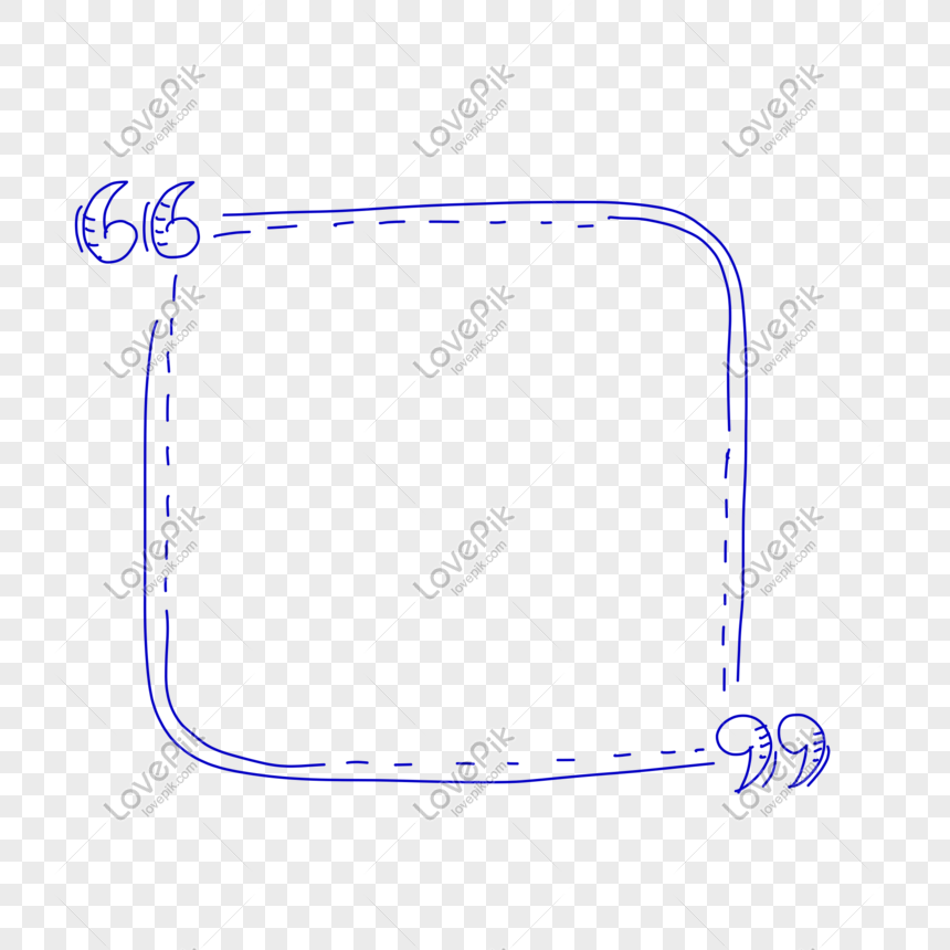 Blue Border Dialog Hand Painted Borders Borders Cartoon Borders PNG