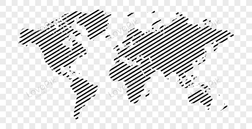 Angel Stripe World Map Vector Free PNG And Clipart Image For Free