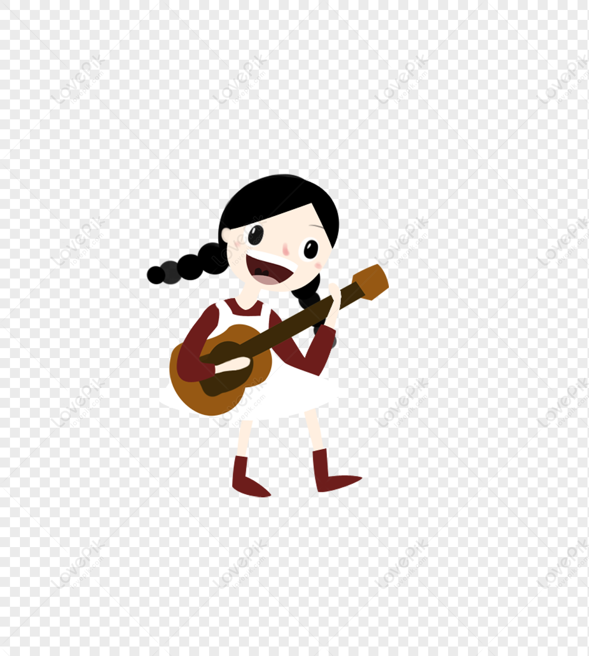 Chica Tocando La Guitarra Png Im Genes Gratis Lovepik