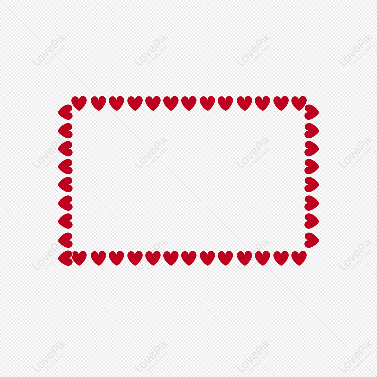 Heart Frame Frame Vector Heart Vector Frame Red Png Picture And