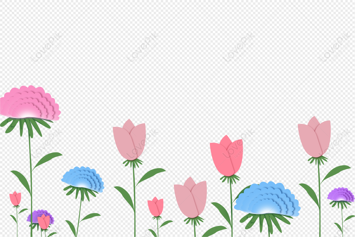 Transparent Painted Flowers Petals Png Png Transparent Background And