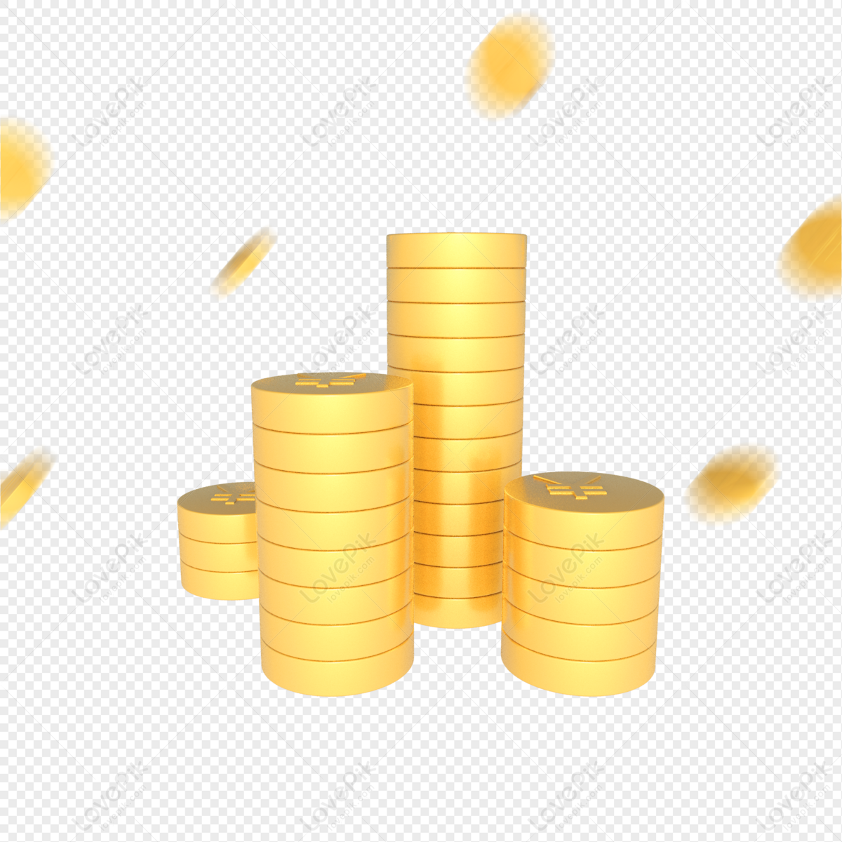 E Commerce Poster Decoration Gold Coins Floating Gold Coins Png