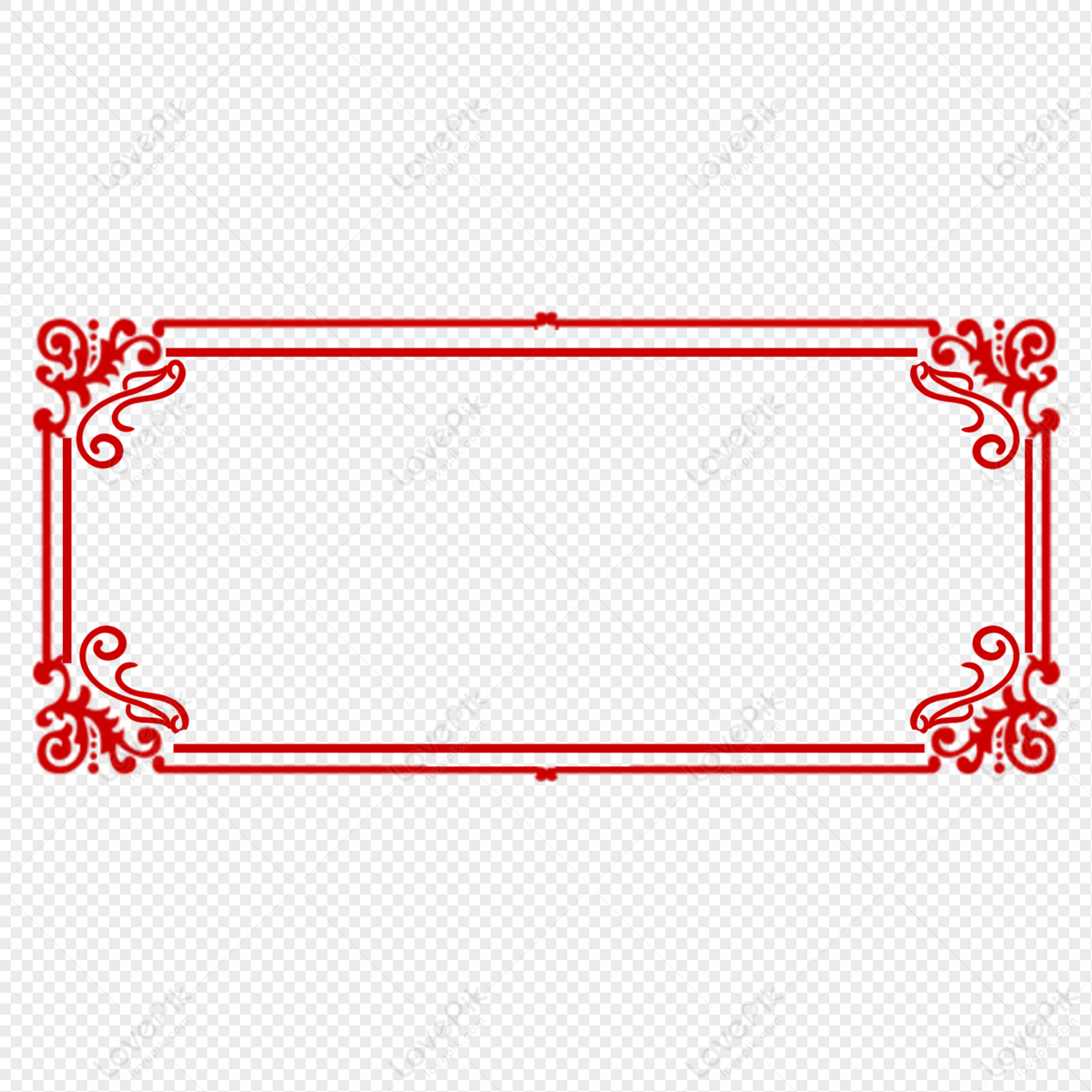 Traditional Chinese Border PNG Transparent Background And Clipart Image