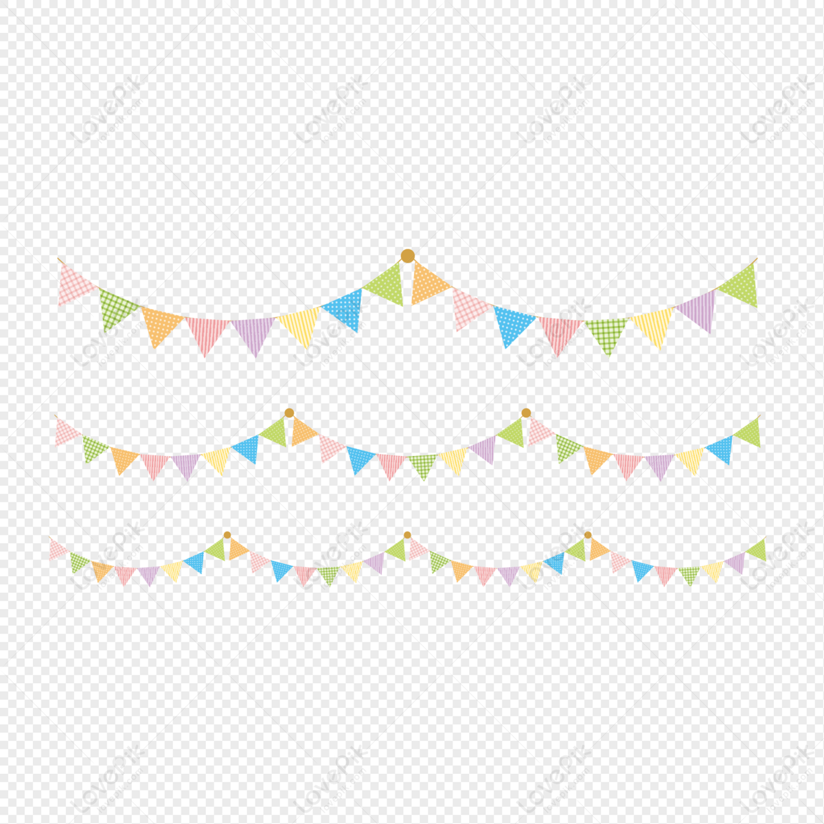 Wavy Bunting Border Material Wavy Border Bunting Png Transparent