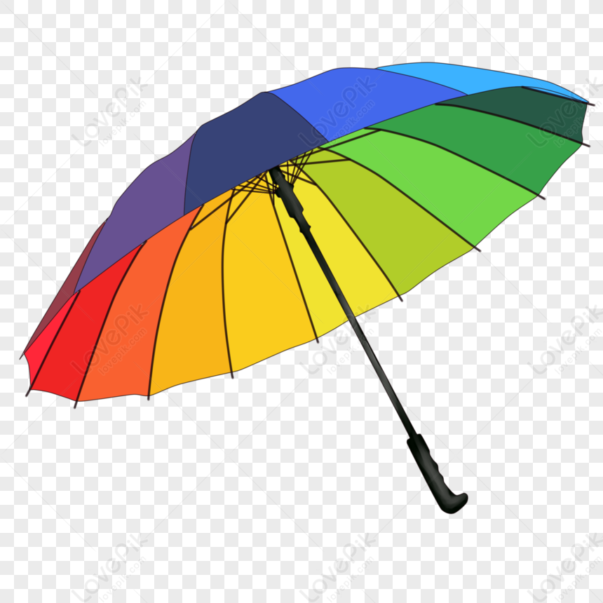 Umbrella Transparent Umbrella Rainbow Umbrella Rain PNG Free