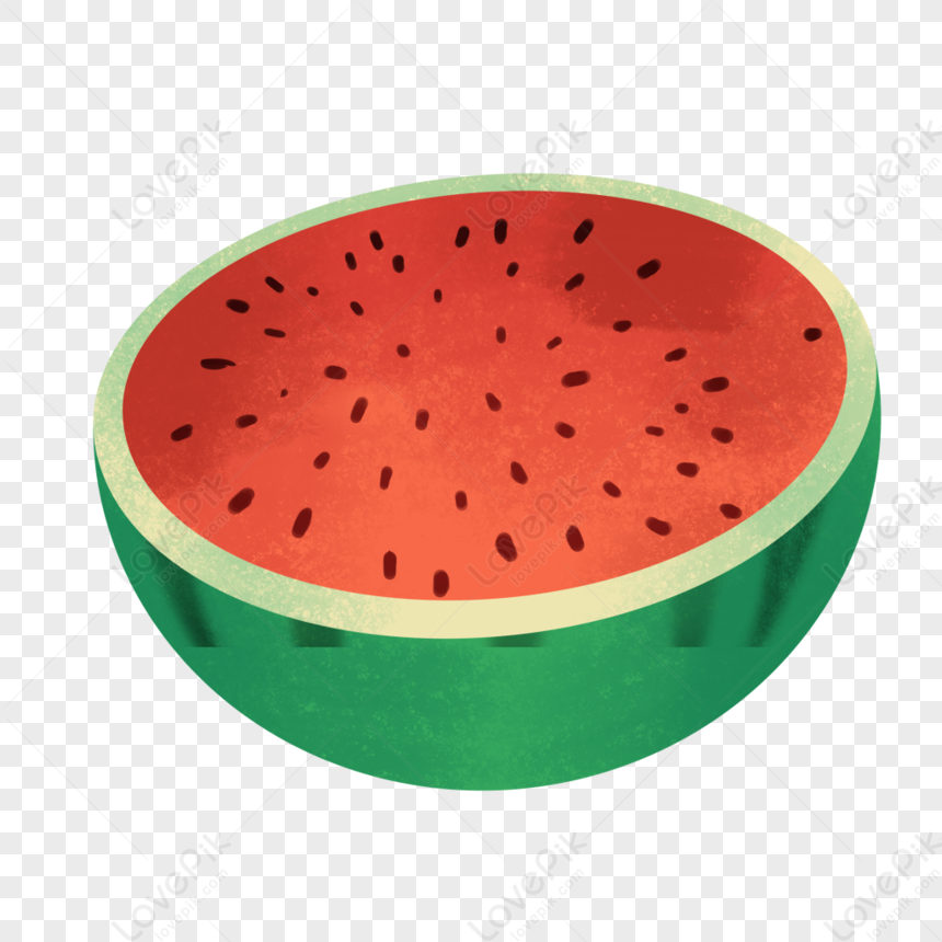 Half Of Watermelon Red Watermelon Fruit Watermelon Half Png