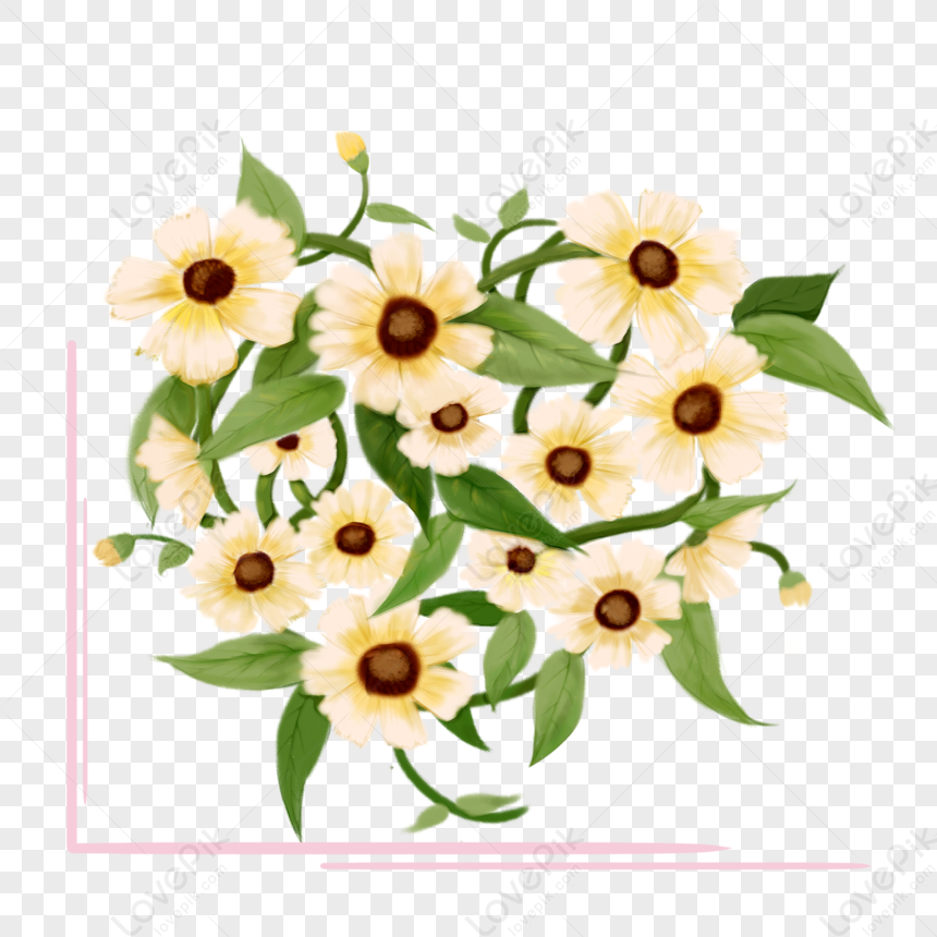 Floral White Lily Flower Vine Ornament 520 Flower Vine Lily PNG