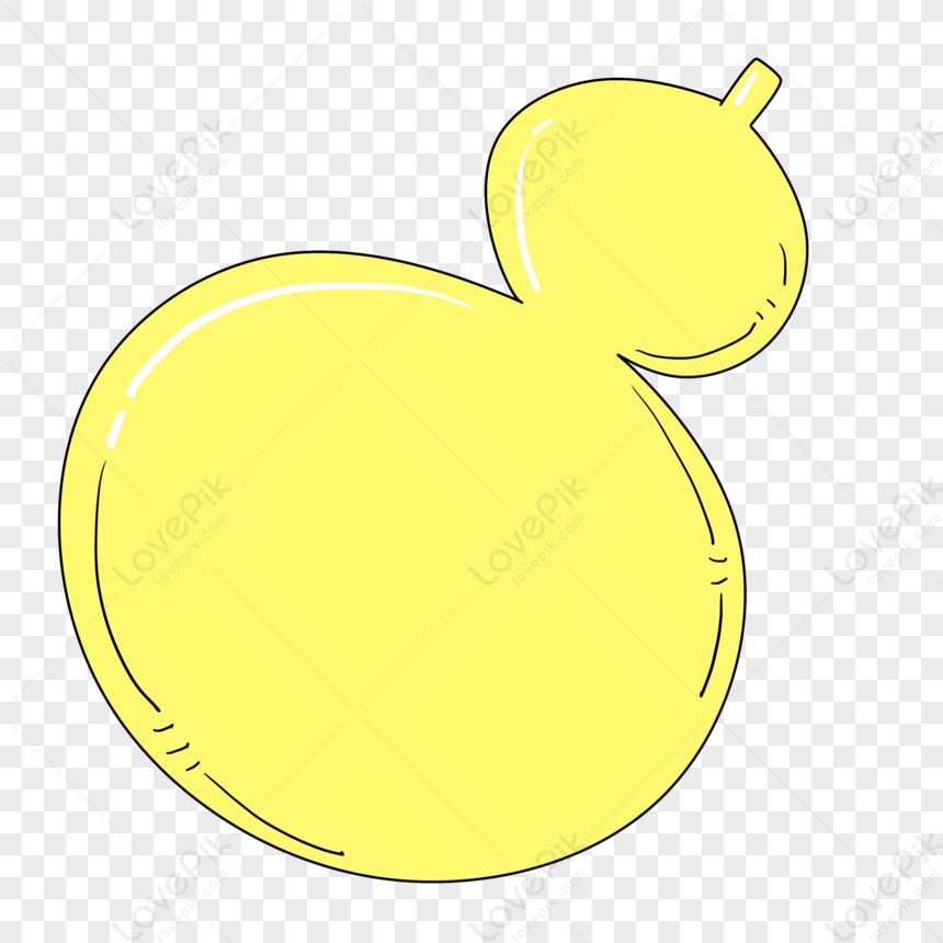 Hand Drawn Cartoon Gourd Border Dialog Box Free Material PNG Free