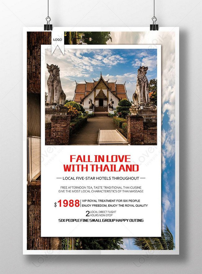 Template Poster Promosi Kreatif Untuk Pariwisata Thailand Untuk Diunduh