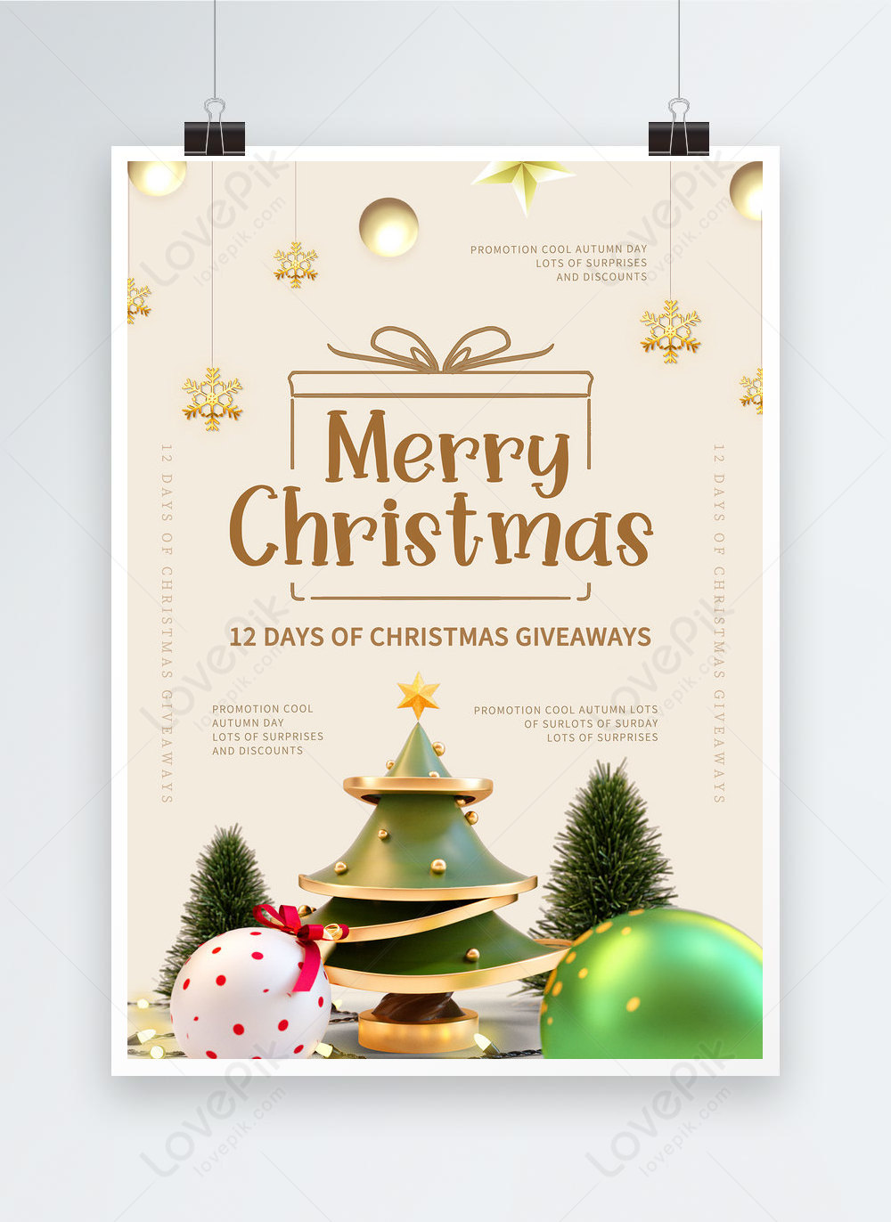 Presentes De Natal Criativo Rvore De Natal Simples Poster Imagem