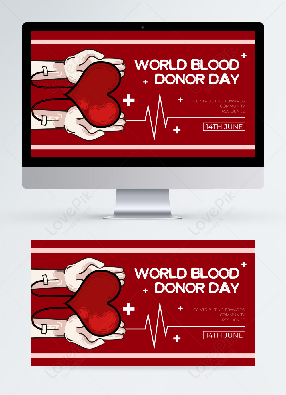 Template Love World Blood Donor Day Banner Untuk Diunduh Gratis Lovepik