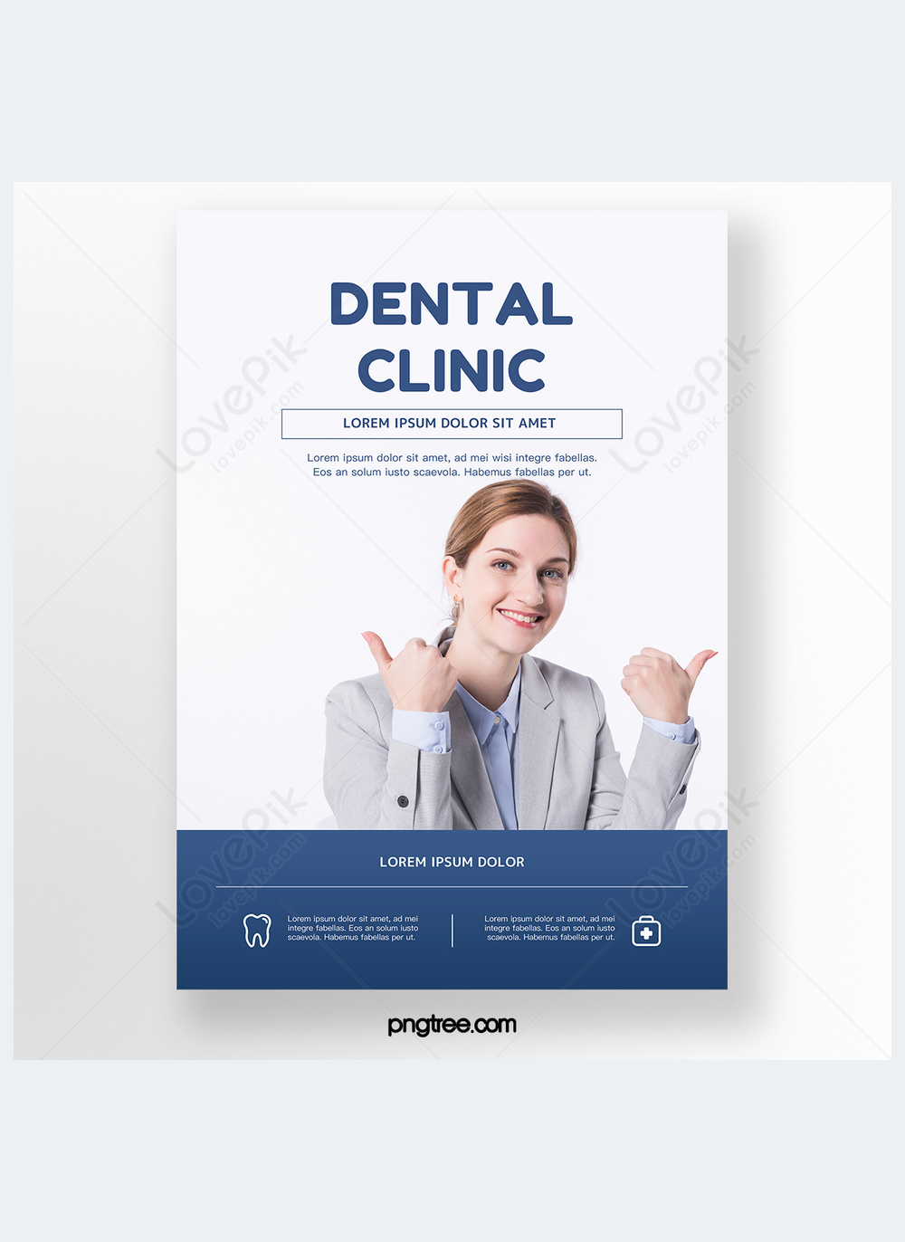 Modelo De Cartaz Promocional De Clínica Odontológica De Dentista