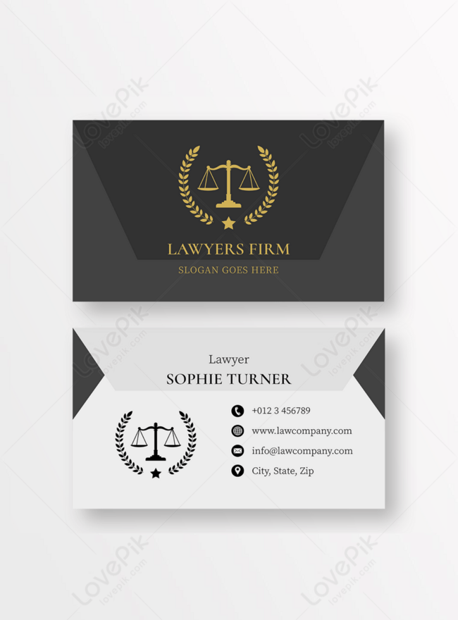 Lawyer Business Black And White Style Business Card Template, law business card, lawyer business card, law firm business card