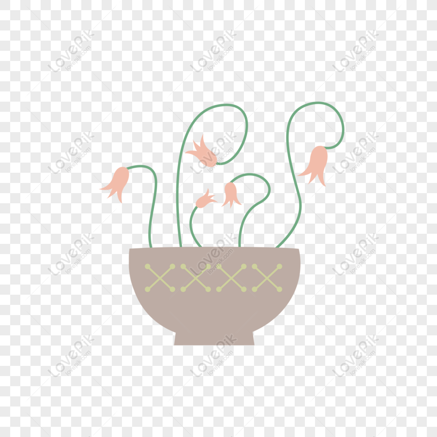 Free Small Fresh Plant Potted Illustration Cartoon Creative Can Be Co