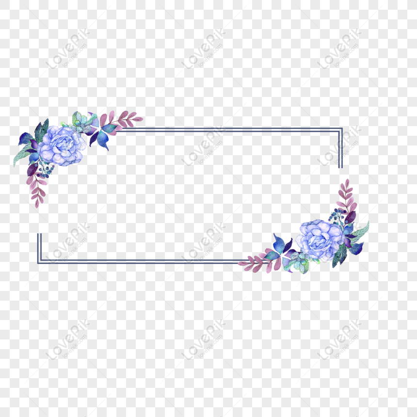 Gratuit Bordure Florale De Plantes Dessin Es La Main Png Psd