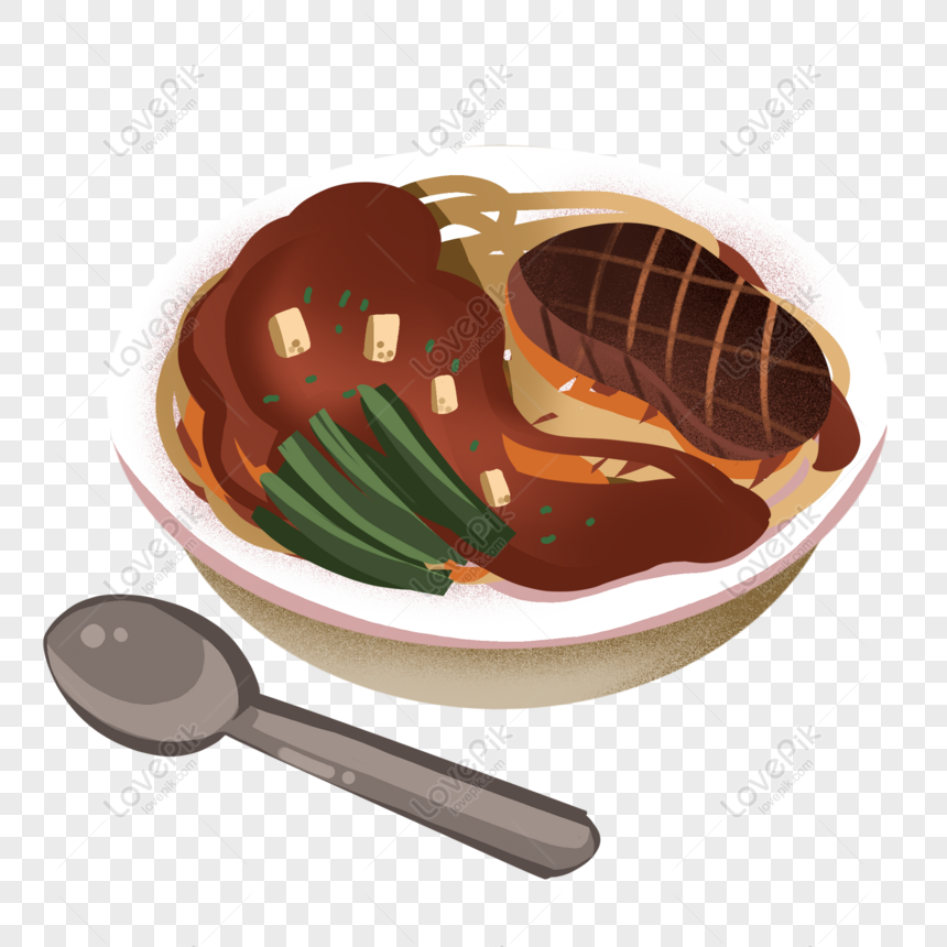 Gratis Dibujado A Mano Delicioso Filete Elementos Originales PNG PSD