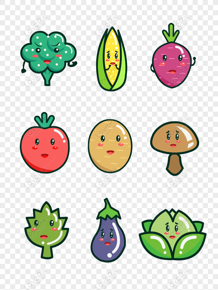 Gratis Vegetales Vegetarianos Dibujados A Mano Verduras De Dibujos Anim