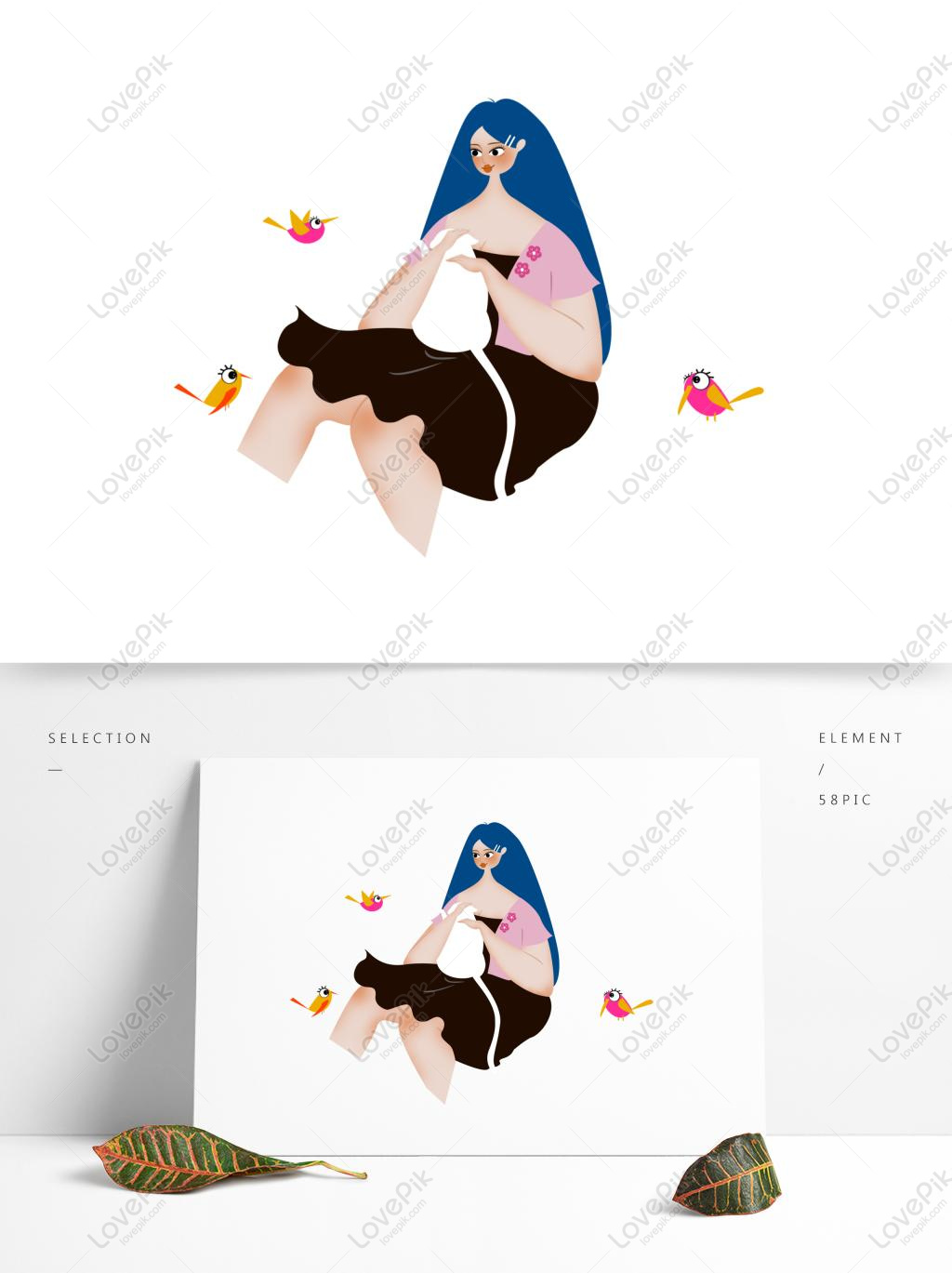 Hand Drawn Fat Woman Psd Character Design Png Transparent Background