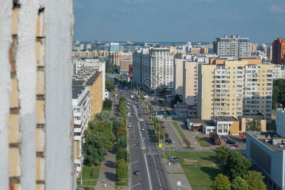 Vista Aérea De Minsk La Capital De Bielorrusia Foto Descarga