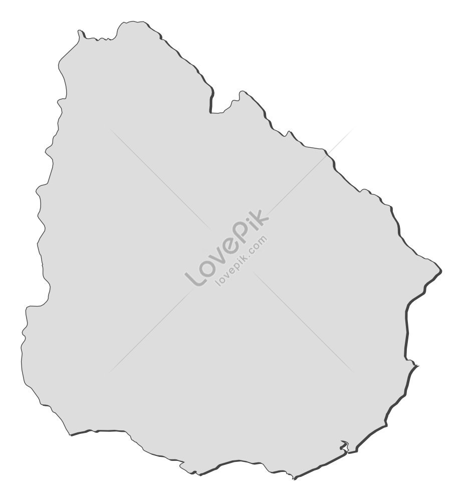 Political Map Of Uruguay With Departments Illustrated Picture And Hd