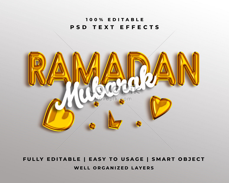 Ramadan Kareem Premium D Psd Text Effect Fully Editable High Quality