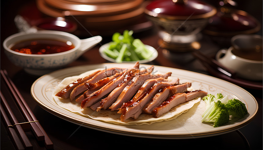 Delicious Peking Duck Classic Roasted Duck Dish From Beijing Food