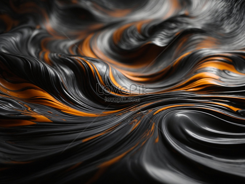 Abstract Luxury Swirling Black Gold Background Gold Waves Abstract