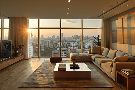 Apartamento De Lujo Con Vista Al Horizonte De La Ciudad Hd Creativo