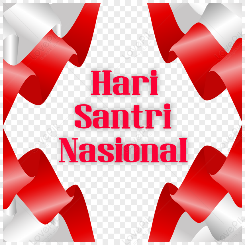 Hari Santri Nasional Flag Around Indonesia Free PNG Image National