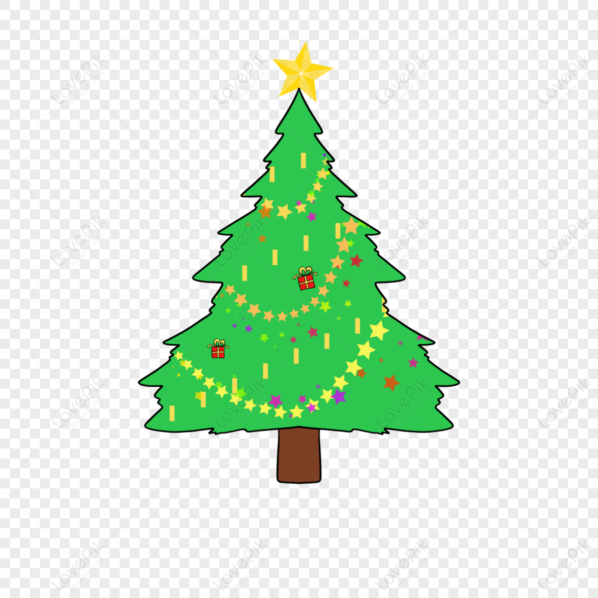 Árbol De Navidad Dibujos Animados De árbol De Navidad Dibujos Animados