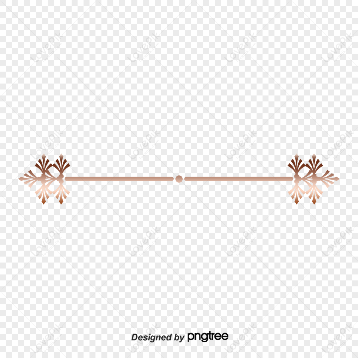 Gold Dividing Line Divider Gold Lace Simple Dividing Line PNG Image And