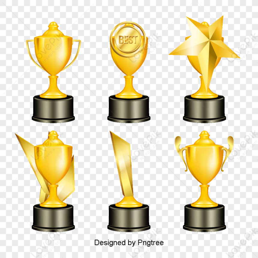 Vector Creative Trophy Cartoon Trophy Cartoon Trophies Gold Trophy Free