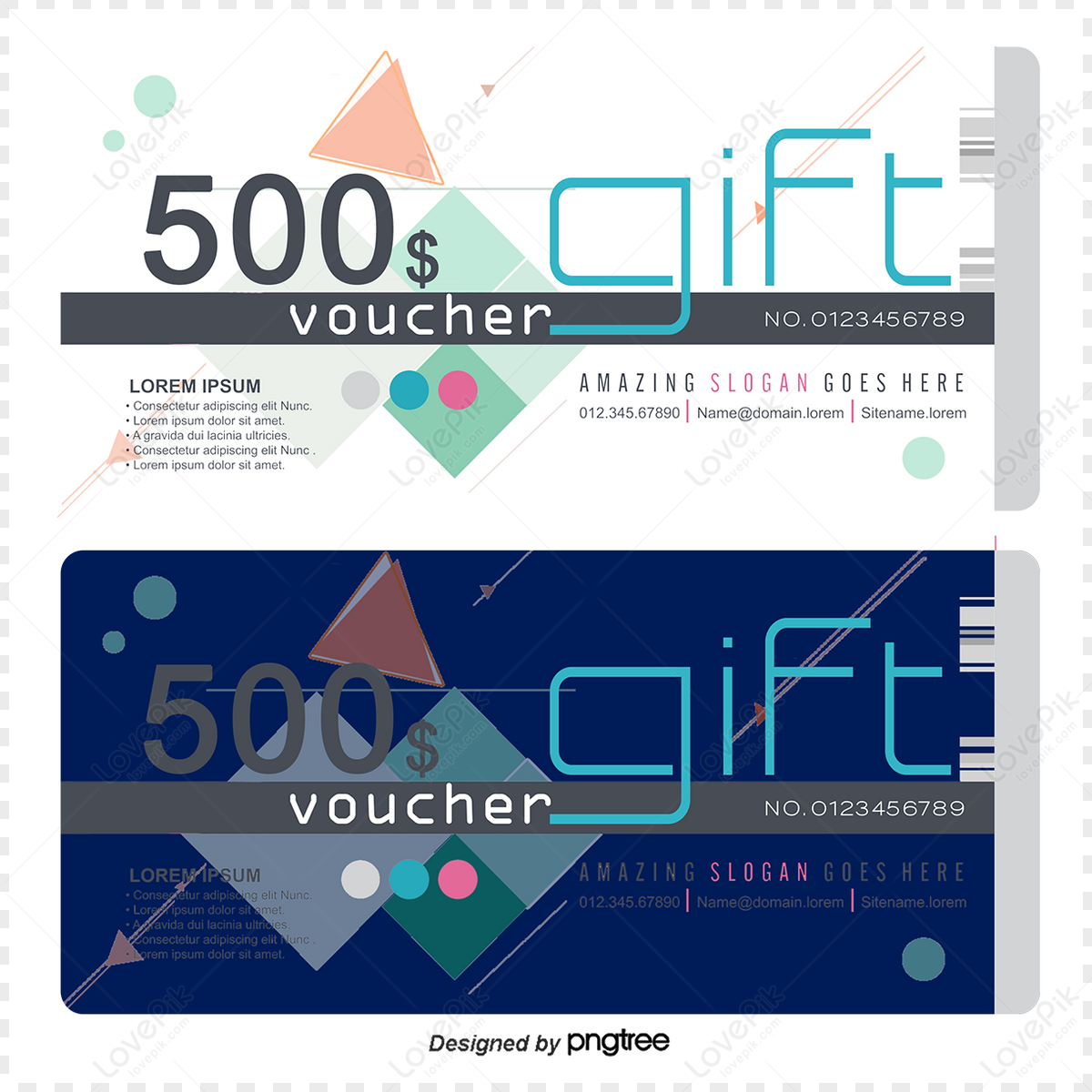 Voucher Coupons Design Vector Material Color Creative Vouchers Ai