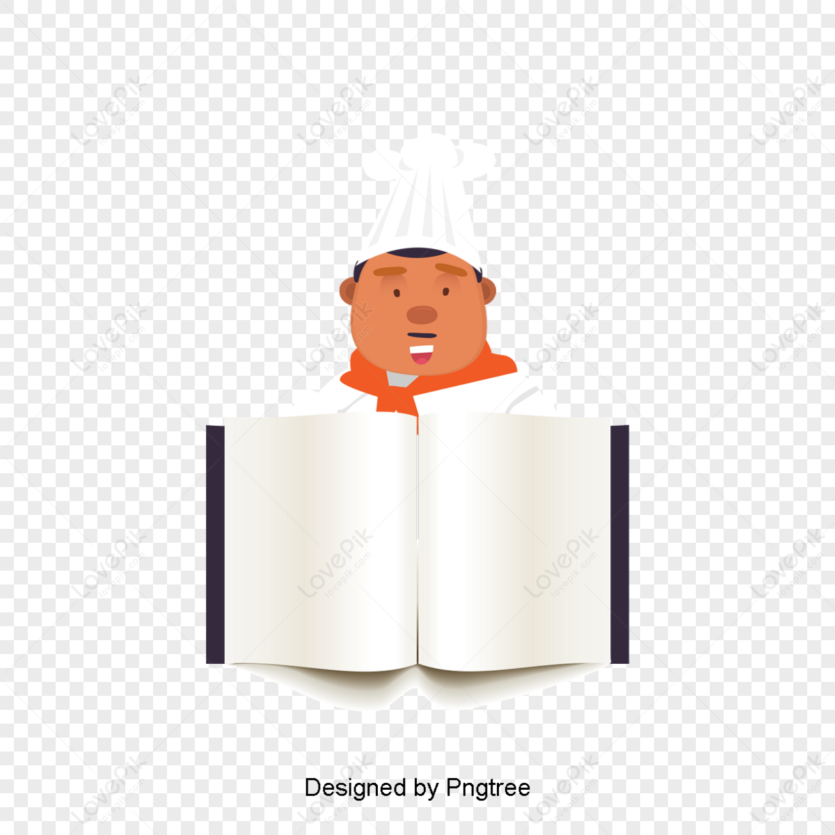 Hand Painted Cartoon Chef Cartoon Character Characters Chefs PNG White