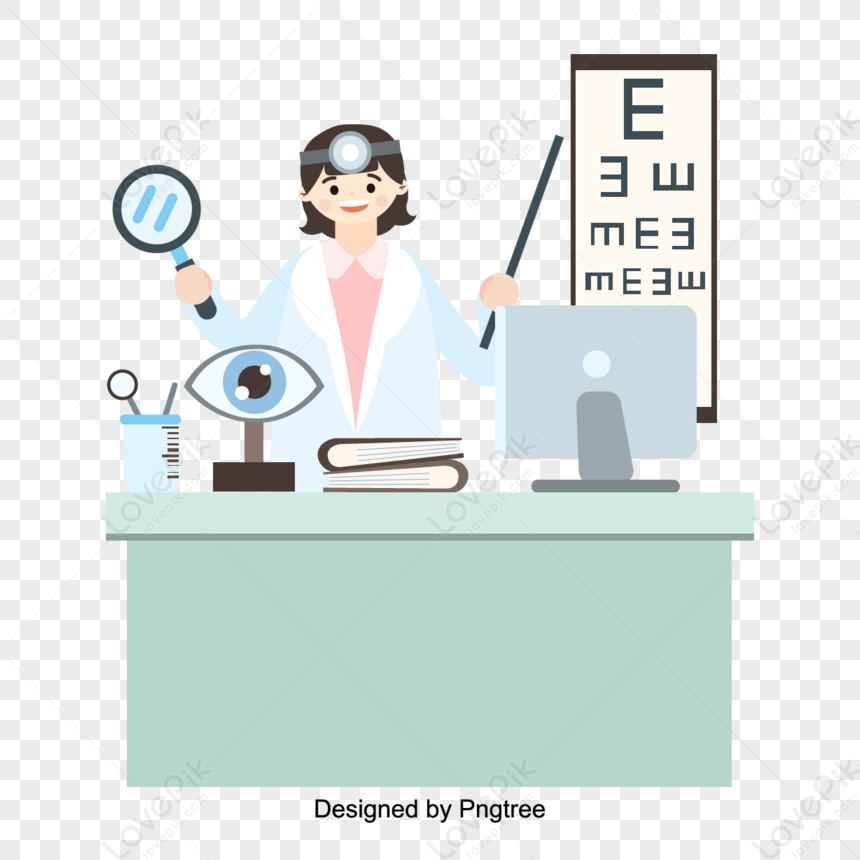 Vector Flatten Doctor Medical Work Illustration Working Cartoon Png Hd