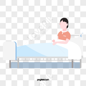 Patient In Hospital Bed Patient Patient Bed Bed Size Free PNG And