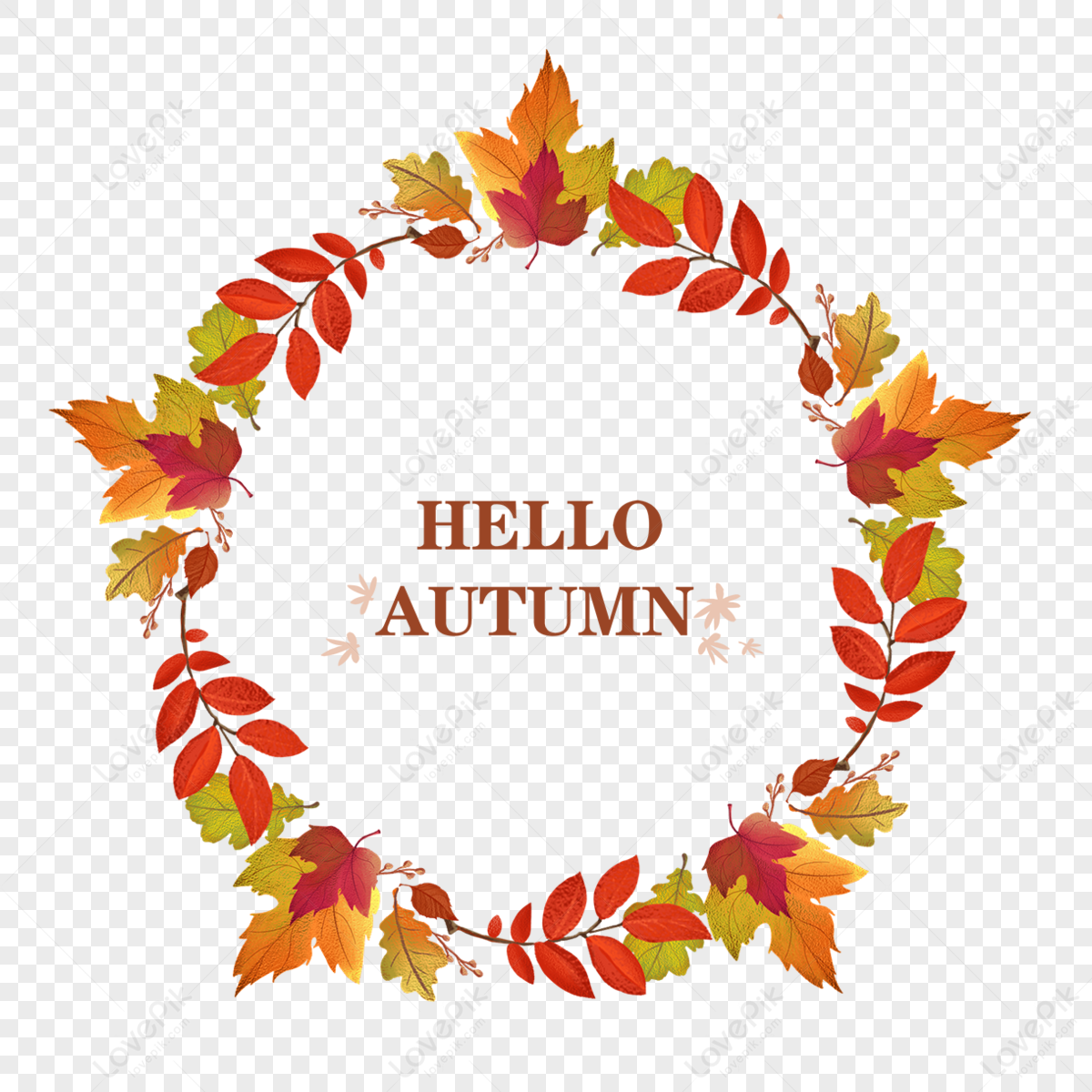 Autumn Leaves Circle Png Images With Transparent Background Free