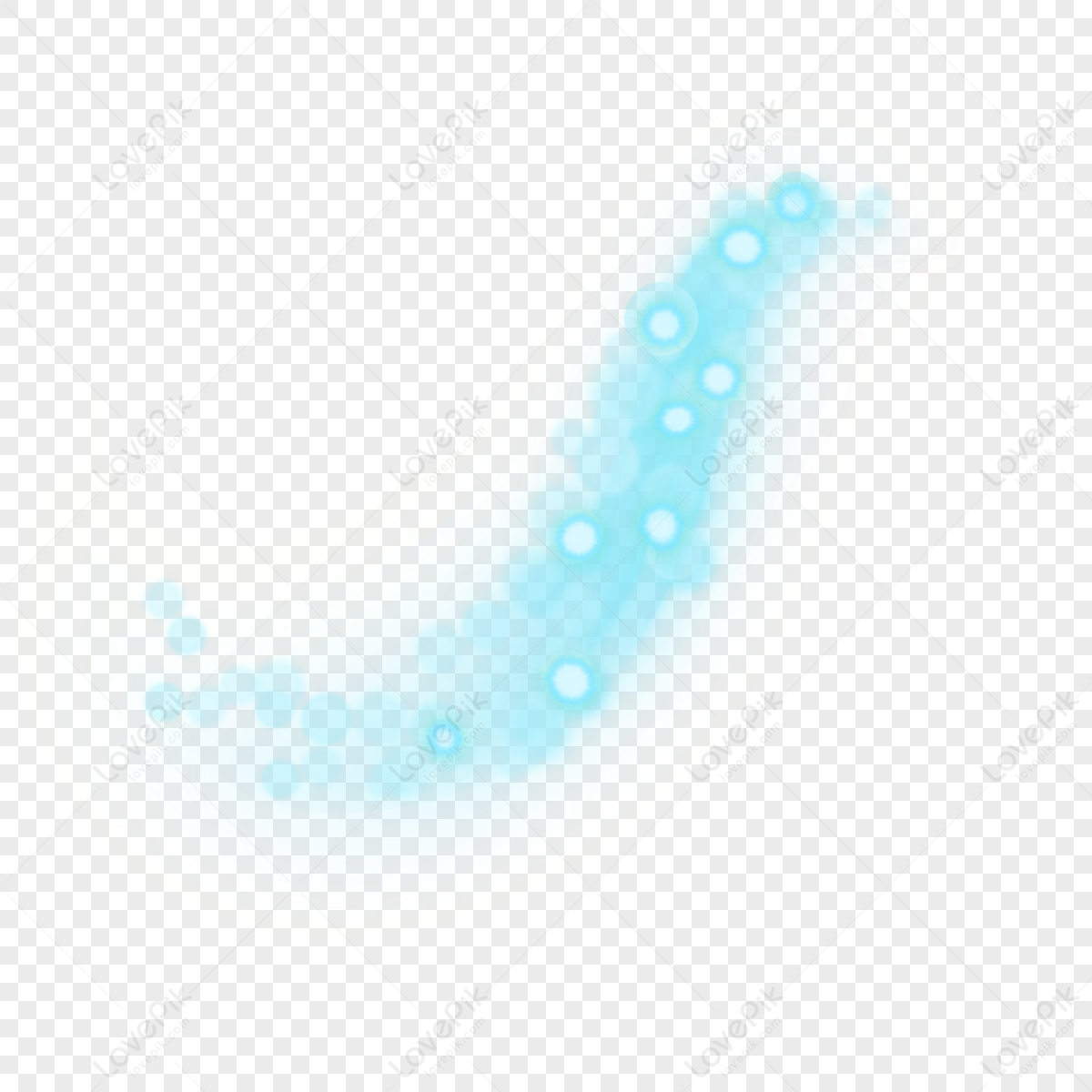 Blue Curve Aperture Halo Light Effect Glow Flash Png Transparent