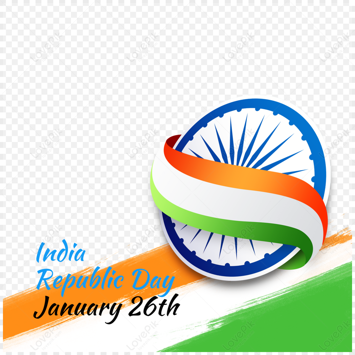 Republic Day Flag PNG Images With Transparent Background Free