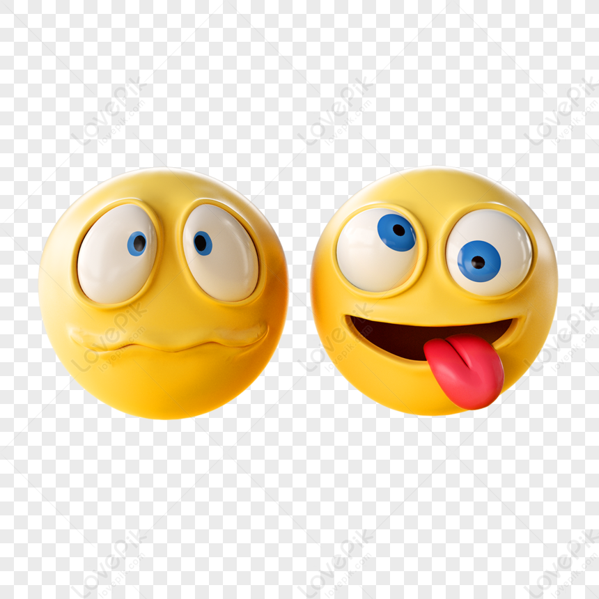 Funny Tongue Expression Expressions Line Emoji Red PNG White