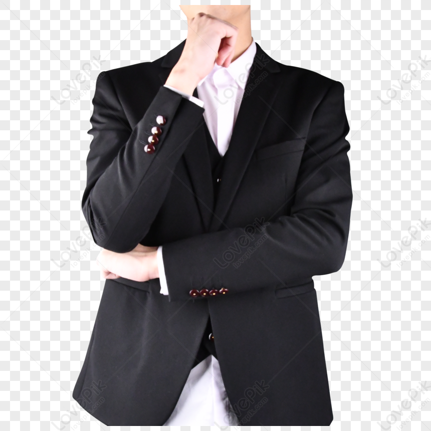 Business Suit Man Thinking White Shirt Cloth Png Transparent Background