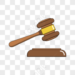 Flat Style Wooden Mallet Clipart Paper Gavel Verdict PNG Hd Transparent