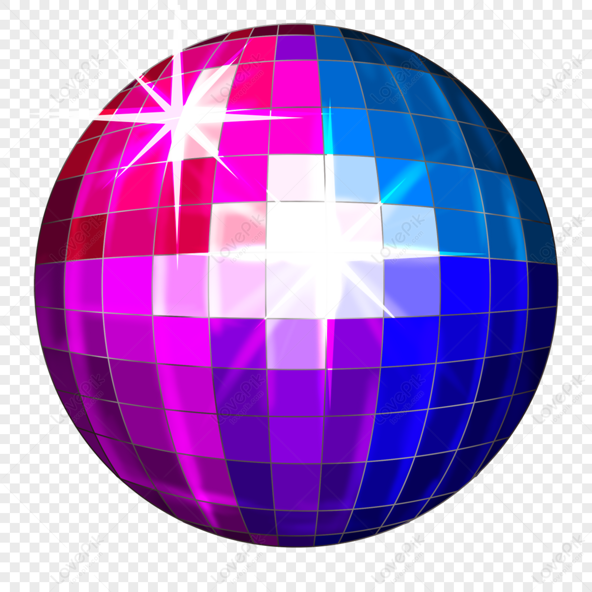 Multicolor Mixed Shiny Disco Ball Clipart Multicolored Light Png