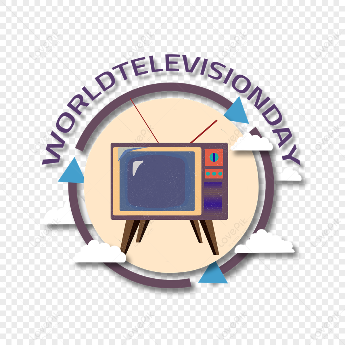 Purple Texture Of World Tv Day Map World Television Festival PNG Image