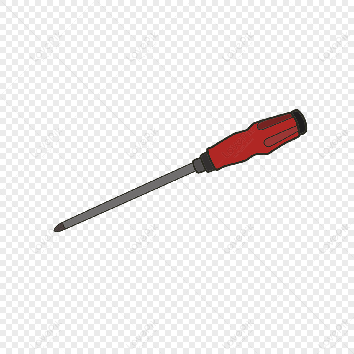 Red Screwdriver Clipart Article Decoration Small Item Png Image Free