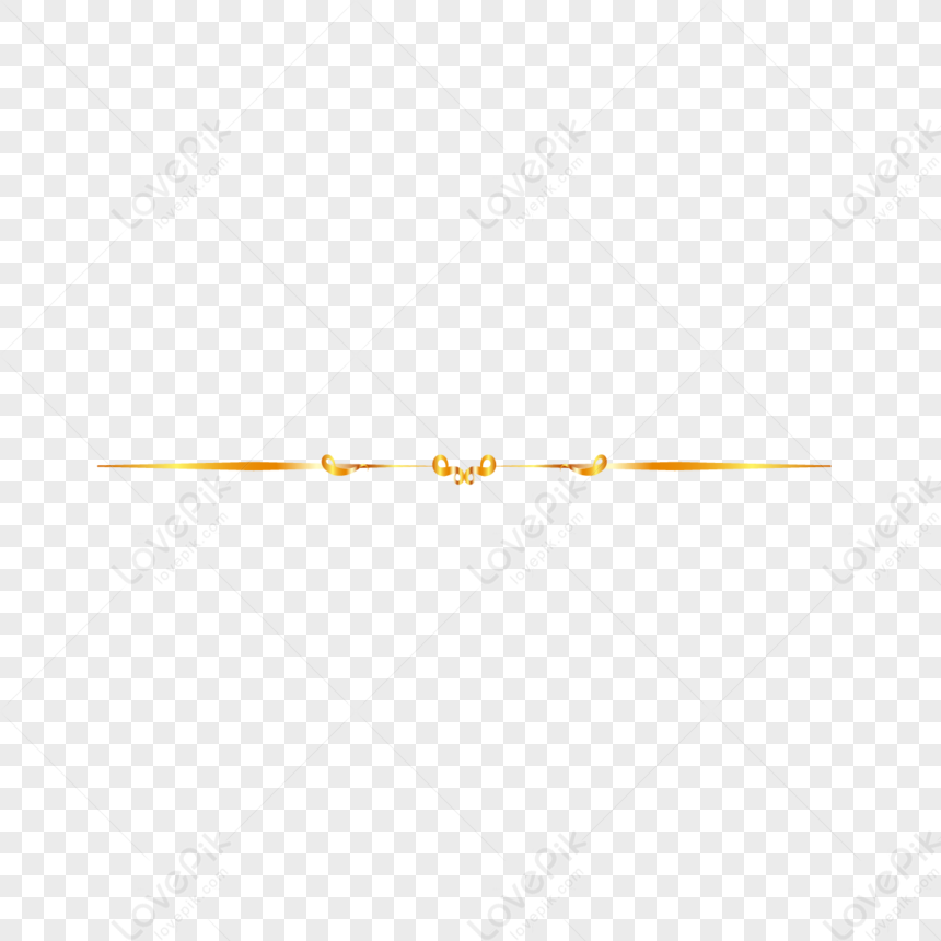 Gold Dividing Line Simple Dividing Line Gold Lace Divider PNG White