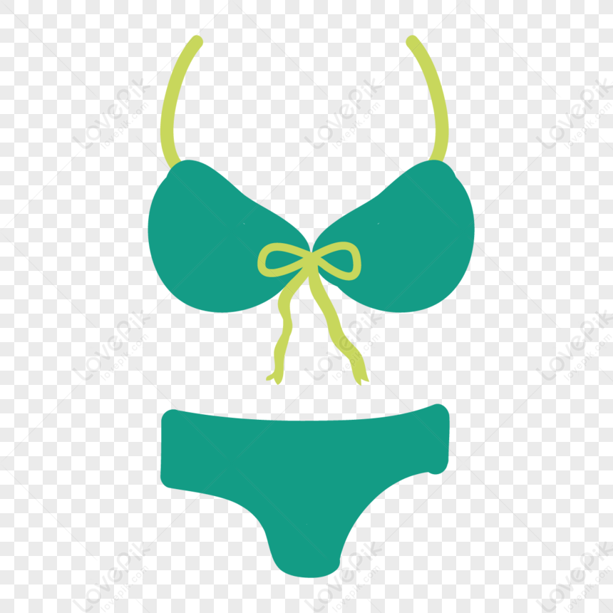 Summer Beach Bikini Green Summer Beaches Png Transparent Background And